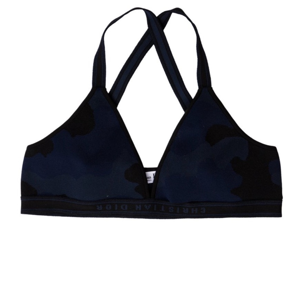 Dior Women's Navy and Black Sports Bra